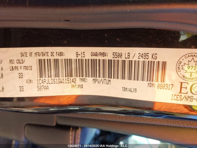 Jeep Cherokee 2016 1C4PJLDS1GW115142 Image 9