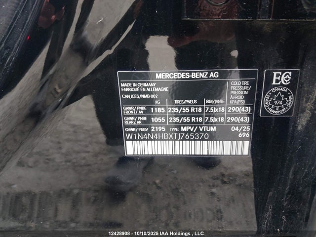 Mercedes-Benz m260 2026 W1N4N4HBXTJ765370 Image 9