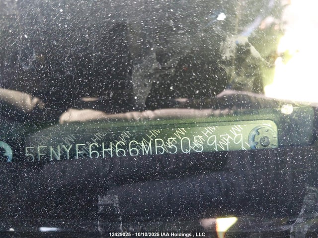 5FNYF6H66MB505979 Honda j35y6