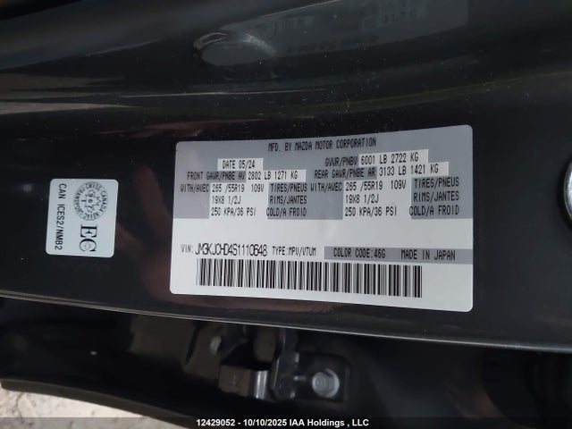 JM3KJCHD4S1110648 Mazda h3 standard power