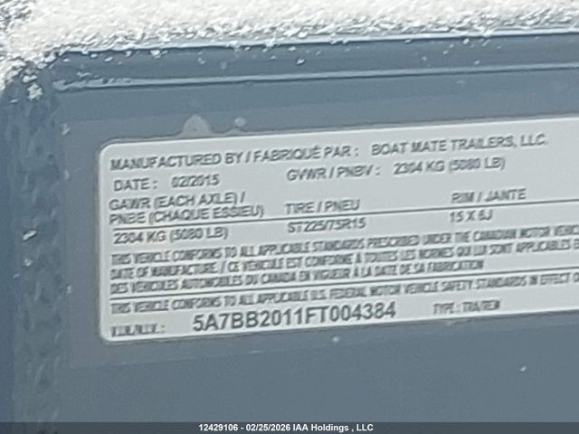 Boat Boat 2014 TIX0380HA414 Image 12