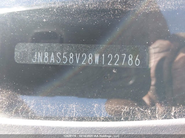 Aukcja sprzedaży 2008 Nissan Rogue Sl, vin: JN8AS58V28W122786, numer aukcji: 12429178