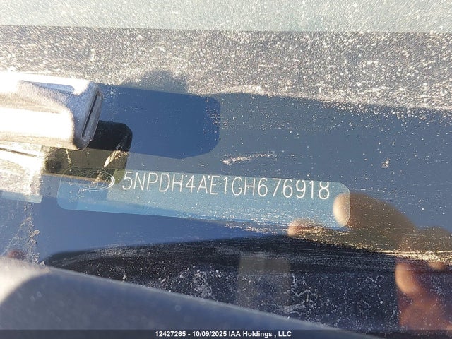 Hyundai dohc mpi nu 2016 5NPDH4AE1GH676918 Image 9