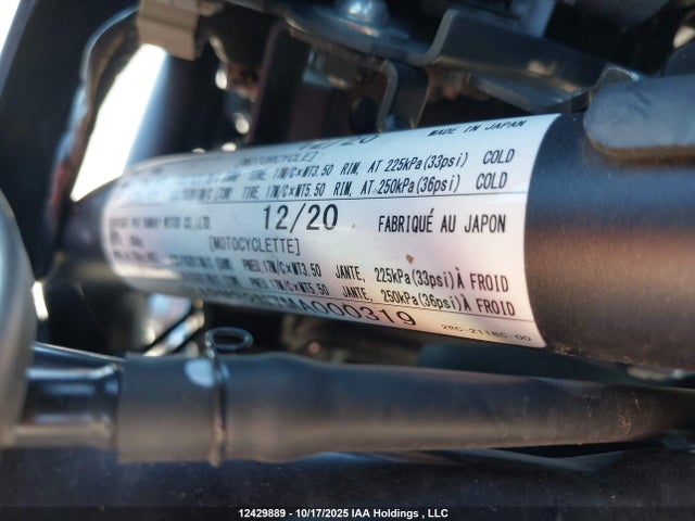 JYARM32N7MA000319 Yamaha Mtn690 (mt-07)