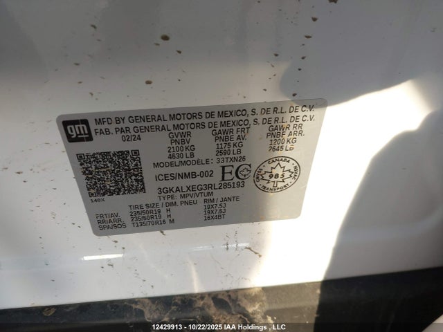3GKALXEG3RL285193 GMC Terrain Denali