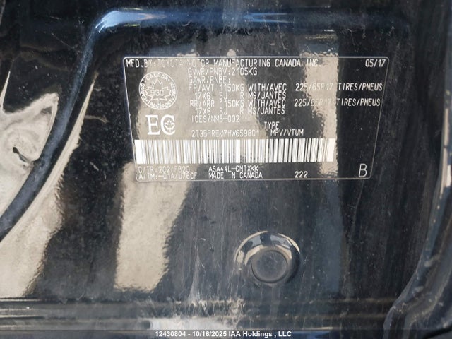 Toyota RAV4 2017 2T3BFREV7HW659801 Image 9