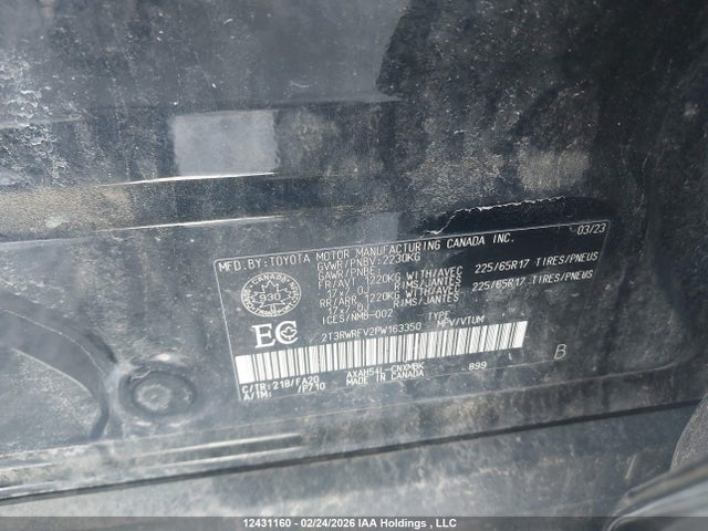 2T3RWRFV2PW163350 Toyota RAV4