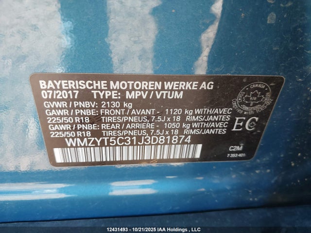 WMZYT5C31J3D81874 Mini Countryman Cooper S