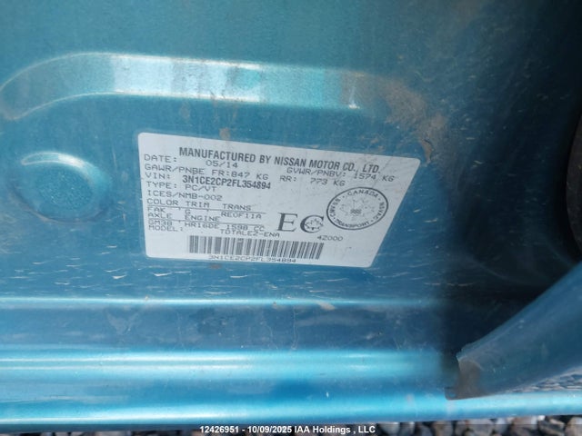 Nissan 2015 2015 3N1CE2CP2FL354894 Image 19