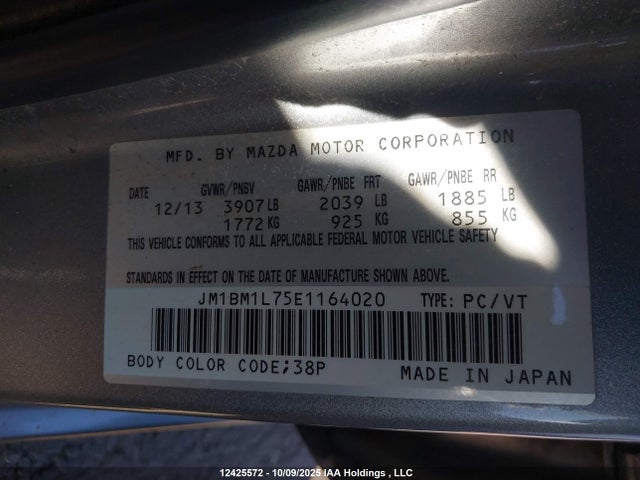 JM1BM1L75E1164020 Mazda pe