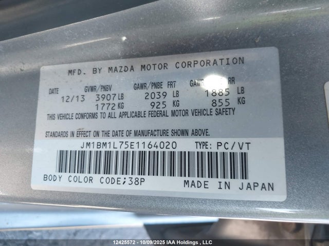 JM1BM1L75E1164020 Mazda pe