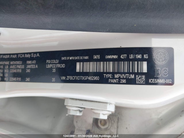 Fiat 500x Lounge 2016 ZFBCFXDT9GP462960 Image 9