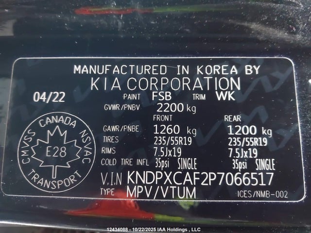 KNDPXCAF2P7066517 KIA Sportage X-line Limited W/black Interior/x-line Limited W/green Interior
