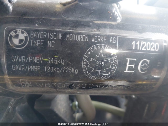 WB30G3301MRA04222 BMW G 310 Gs