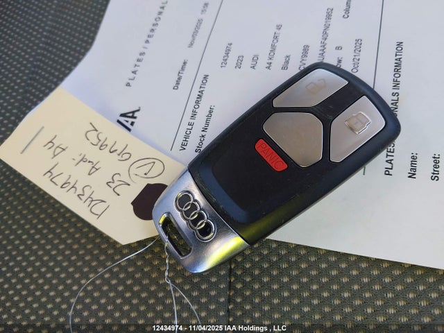 Продажа на аукционе авто 2023 Audi A4 Komfort 45, vin: WAUAAAF40PN019952, номер лота: 12434974