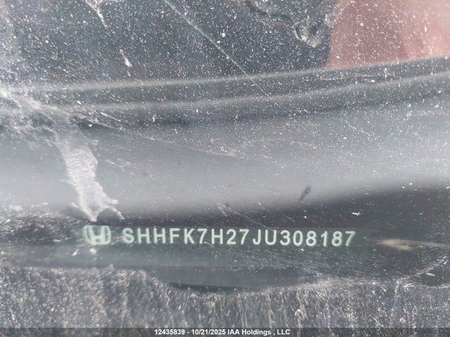 SHHFK7H27JU308187 Honda Civic
