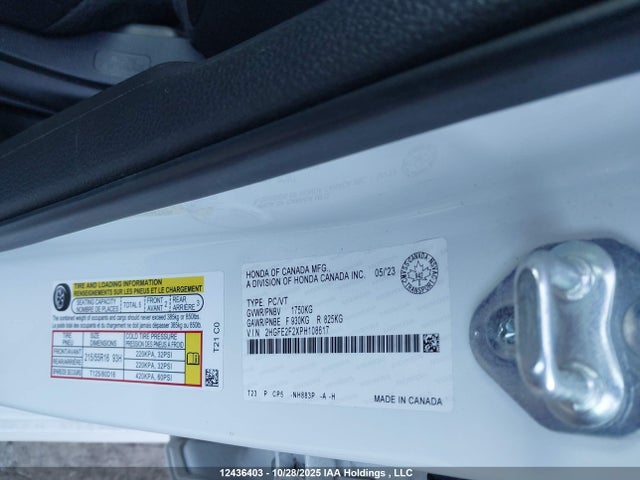 2HGFE2F2XPH108617 Honda Civic Lx/lx-b