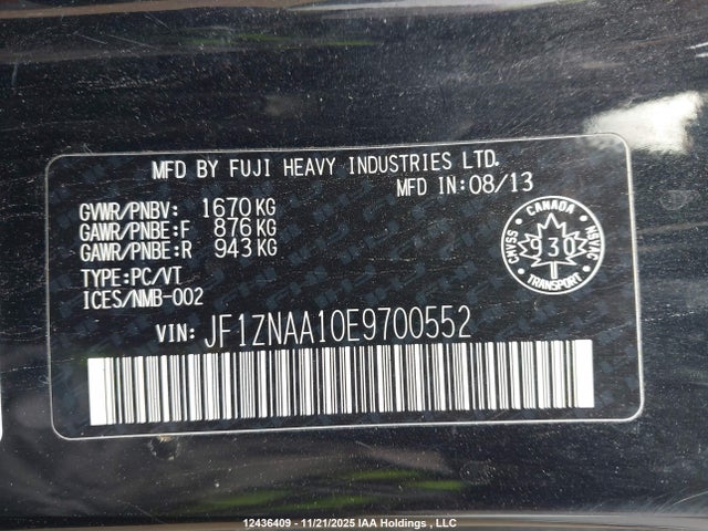 Scion Fr-s Monogram 2014 JF1ZNAA10E9700552 Image 9