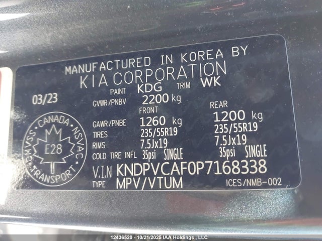 KNDPVCAF0P7168338 KIA Sportage Ex/ex Premium W/black Interior/ex Premium W/red Interior