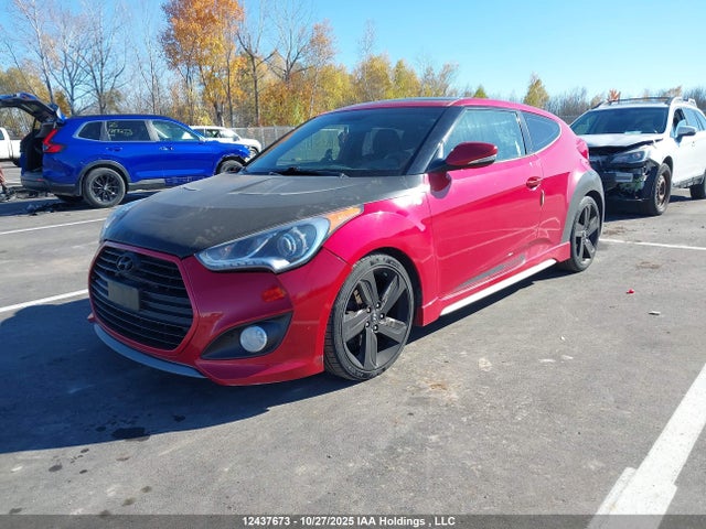 2013 Hyundai Veloster Turbo მანქანა იყიდება აუქციონზე, vin: KMHTC6AE3DU097741, აუქციონის ნომერი: 12437673