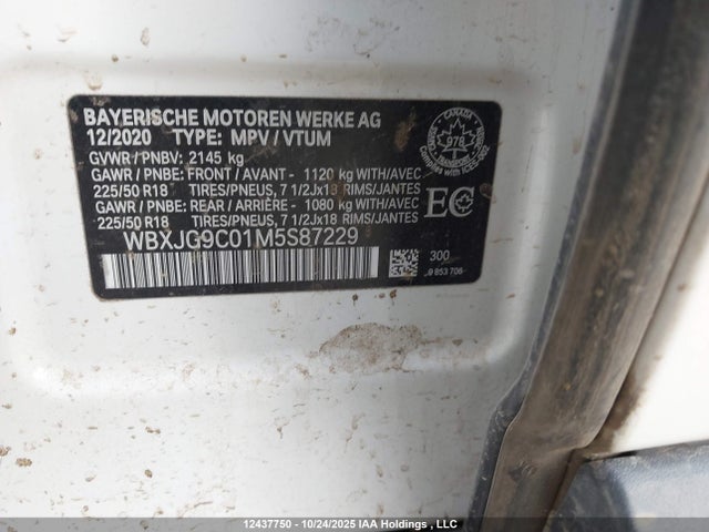 WBXJG9C01M5S87229 BMW X1 Xdrive28i