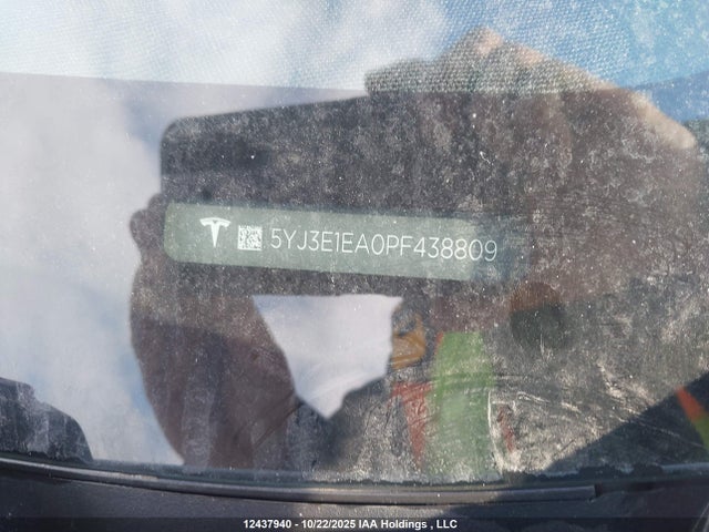 5YJ3E1EA0PF438809 Tesla Model 3 Rwd