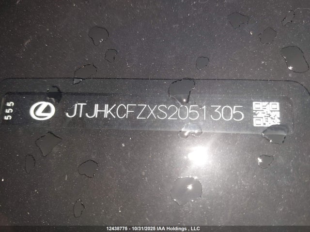 12438775 :رقم المزاد ، JTJHKCFZXS2051305 vin ، 2025 Lexus Nx 450h+ مزاد بيع