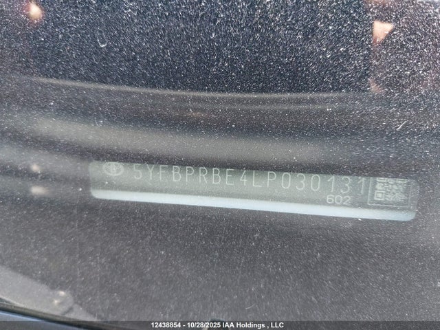 5YFBPRBE4LP030131 Toyota COROLLA LE