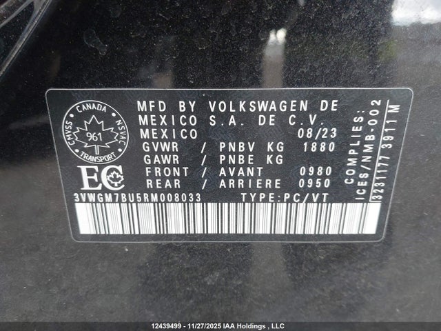 Volkswagen Jetta Highline 2024 3VWGM7BU5RM008033 Image 9