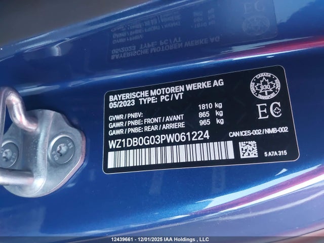 WZ1DB0G03PW061224 Toyota Gr Supra 3.0t