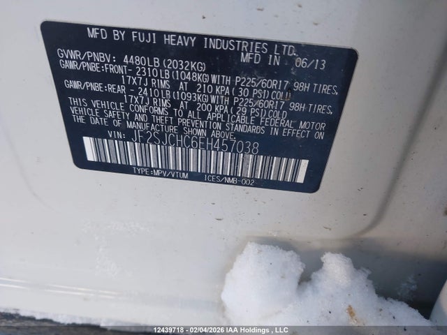 Aukcja sprzedaży 2014 Subaru Forester 2.5i Limited, vin: JF2SJCHC6EH457038, numer aukcji: 12439718