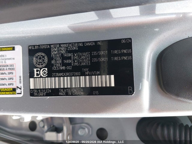Aukcja sprzedaży 2024 Lexus Rx 350 Base/350 Premium/350 Premium Plus/350 Luxury/350 F Sport, vin: 2T2BAMCA3RC073900, numer aukcji: 12439820