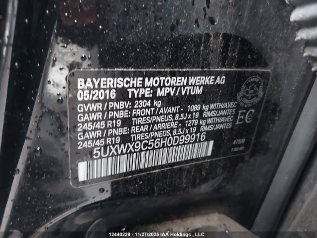 5UXWX9C56H0D99916 BMW X3 Xdrive28i