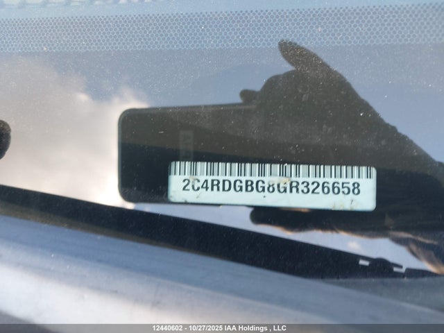 2C4RDGBG8GR326658 Dodge Grand Caravan Se/sxt