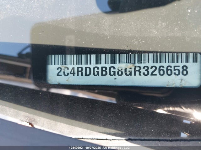 2C4RDGBG8GR326658 Dodge Grand Caravan Se/sxt