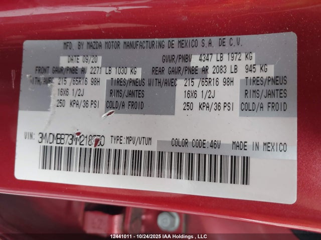 Aukcja sprzedaży 2021 Mazda Cx-30 Gx, vin: 3MVDMBB73MM218950, numer aukcji: 12441011