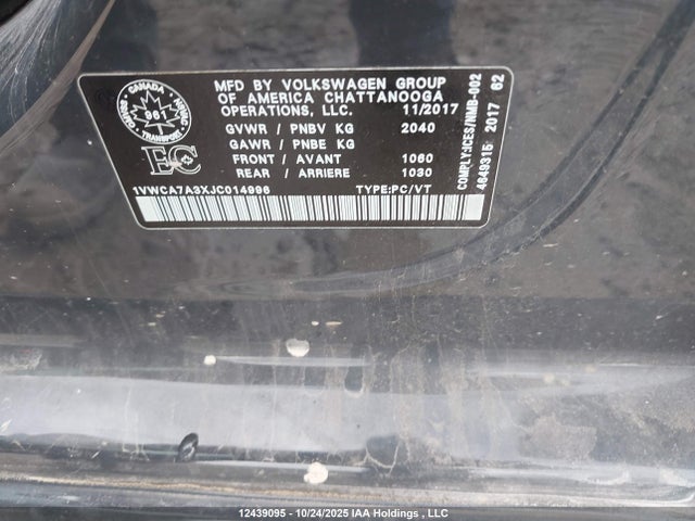 Volkswagen tsi 2018 1VWCA7A3XJC014996 Image 9