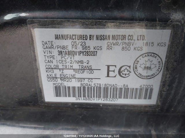 Nissan Sentra Sr/sr Midnight Edition 2023 3N1AB8DV1PY283207 Image 9