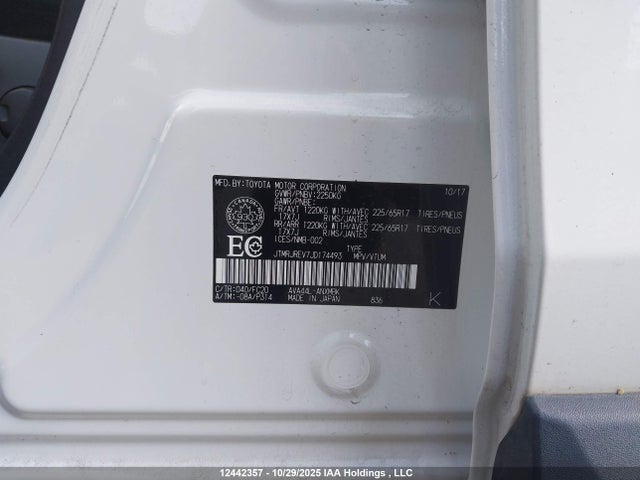 JTMRJREV7JD174493 Toyota Rav4 Hybrid Le+
