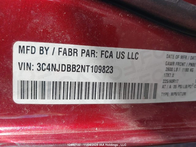 Jeep Compass Latitude 2022 3C4NJDBB2NT109823 Image 9