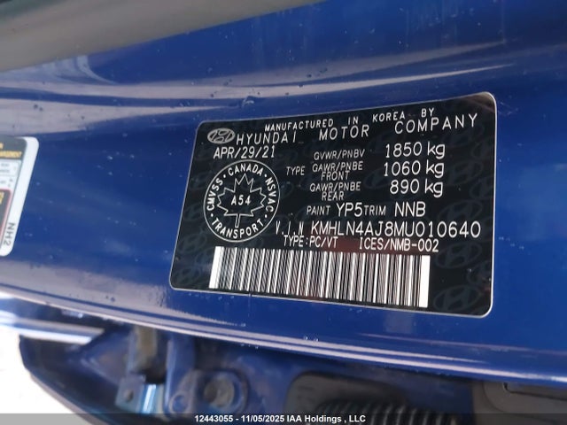 KMHLN4AJ8MU010640 Hyundai Elantra Hybrid Ultimate