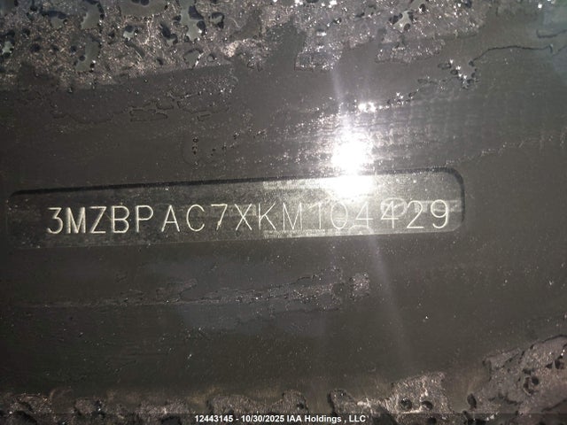 3MZBPAC7XKM104429 Mazda 3 Preferred Plus