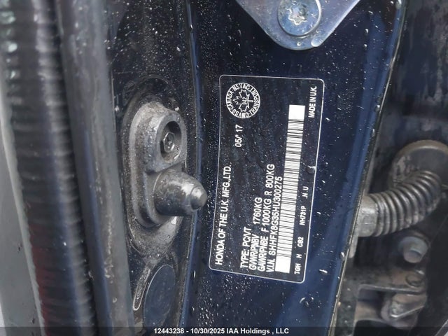 SHHFK8G35HU300275 Honda Civic Type-r