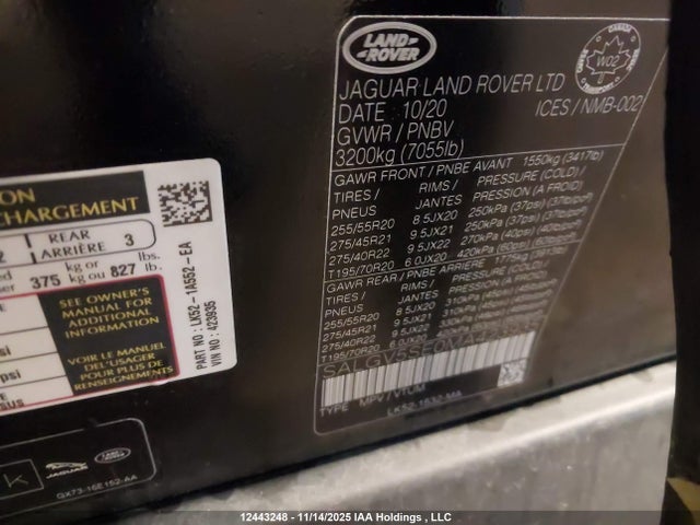 Land Rover Range Rover Autobiography 2021 SALGV5SE0MA423935 Image 18