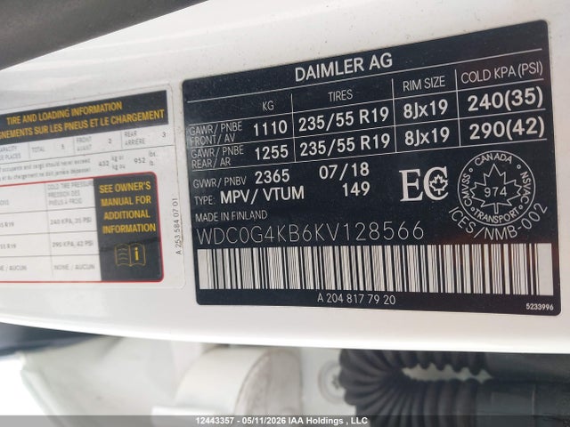 Продажа на аукционе авто 2019 Mercedes-benz Glc 300 4matic, vin: WDC0G4KB6KV128566, номер лота: 12443357