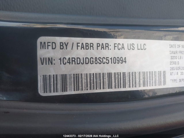Dodge Durango 2025 1C4RDJDG8SC510994 Image 9