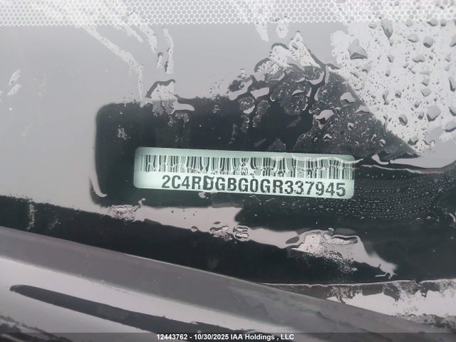 2C4RDGBG0GR337945 Dodge Grand Caravan Se/sxt
