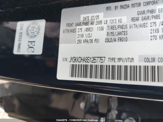 JM3KKDHA8S1257757 Mazda Cx-90 Phev Gt