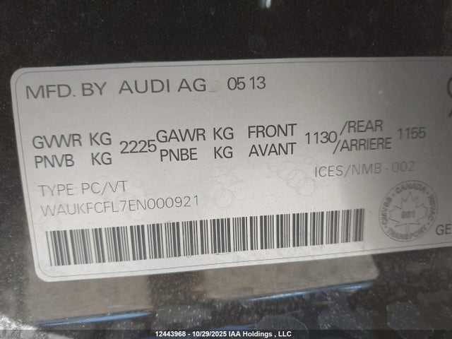 WAUKFCFL7EN000921 Audi A4 2.0 Technik