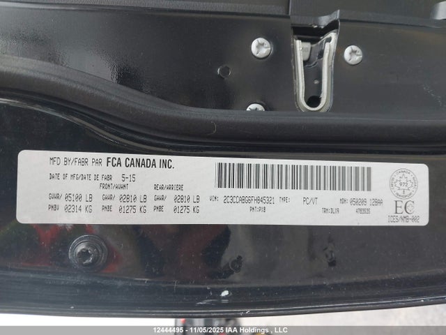 Chrysler 300 S 2015 2C3CCABG6FH845321 Image 9